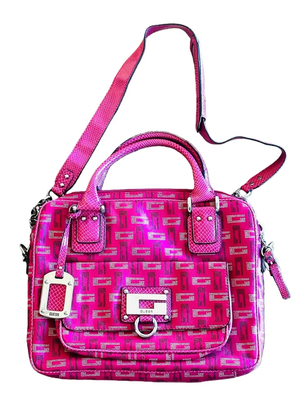 Y2K 2000s style Guess laptop bag
